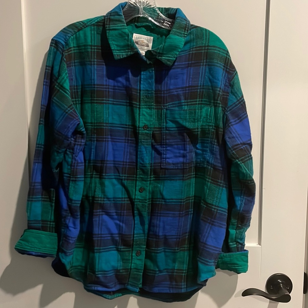 American eagle oversized flannel shirt